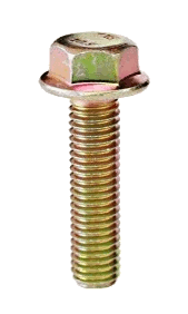 HEX FLANGE BOLTS M6-1.0 45MM YELLOW ZINC STEEL GRADE 10.9 | HEX FLANGE BOLTS