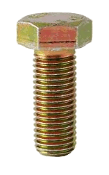HEX CAP SCREWS M12-1.75 45MM YELLOW ZINC STEEL GRADE 10.9 | HEX CAP SCREW