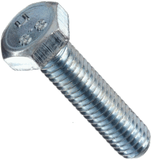 HEX CAP SCREWS M4-0.7 45MM ZINC STEEL GRADE 8.8 | HEX CAP SCREW