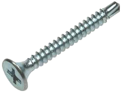 SELF DRILLING SCREWS DRYWALL BUGLE HEADS PHILLIPS DRIVE #10-16 X 3 1/2'' ZINC TEK 3 | SELF DRILLING SCREW