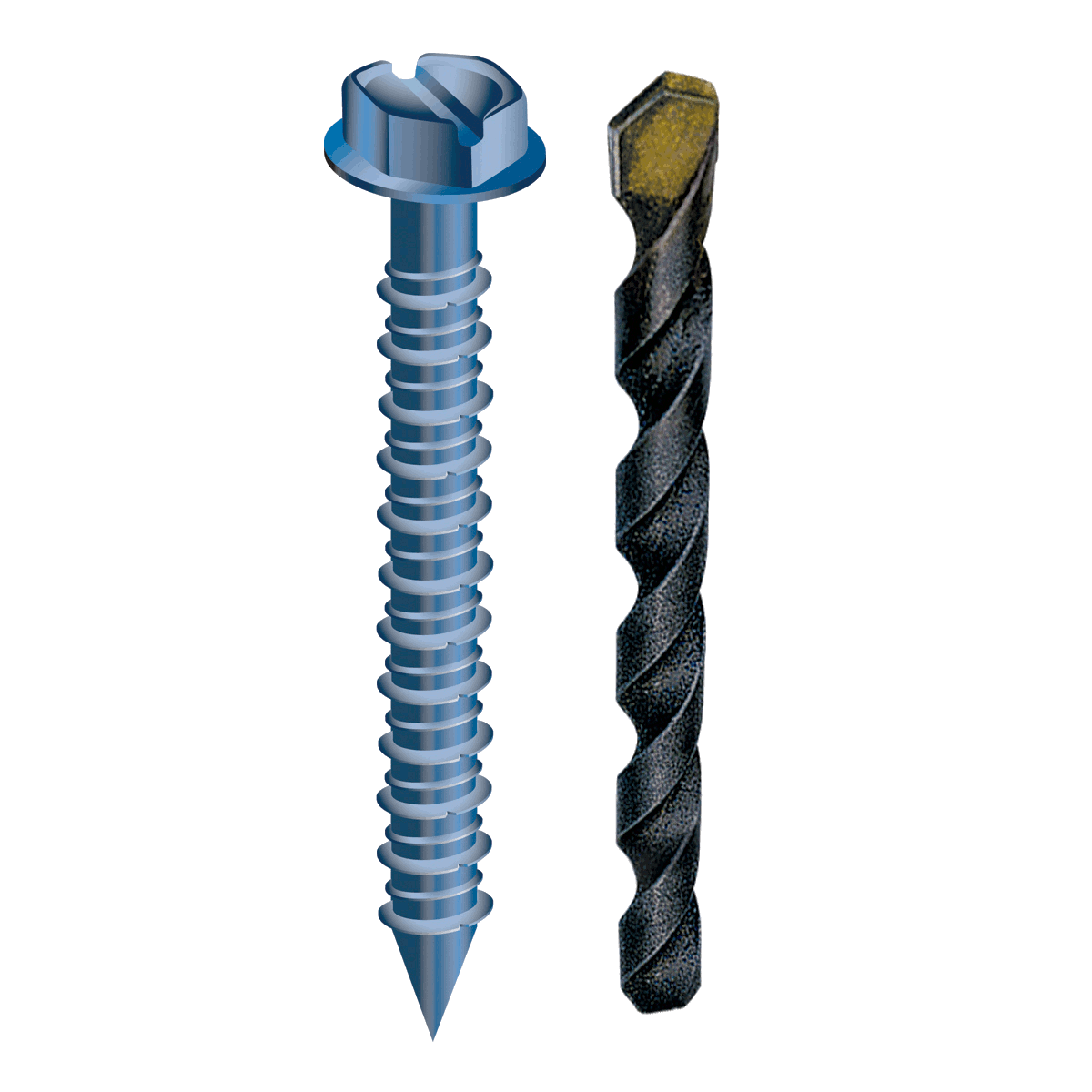 TAPCON - MASONRY SCREWS 3/16" X 4" HEX HEAD | MASONRY SCREW