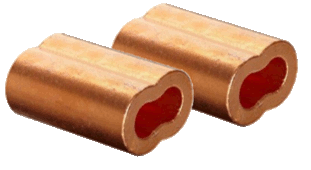 COPPER OVAL SLEEVES 1/4" | Sleeves