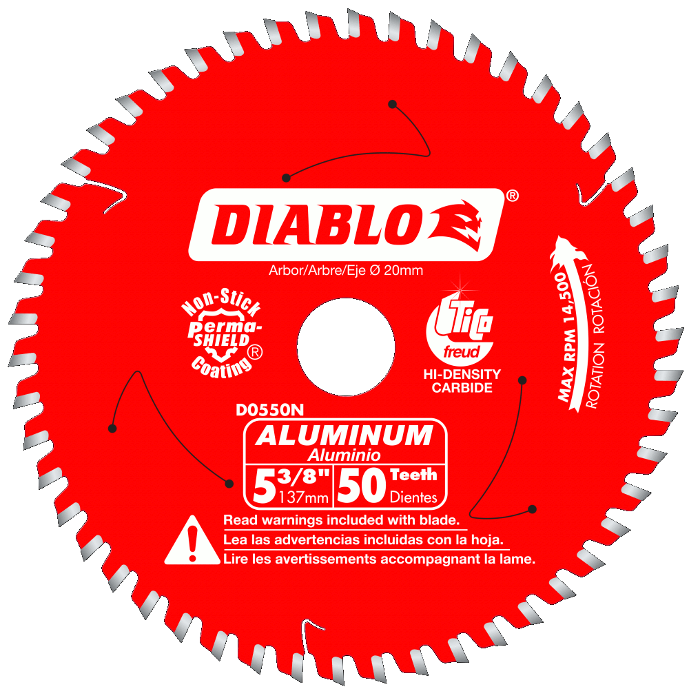 5 3/8'' x 50 Tooth Medium Aluminum Cutting Saw Blade | SAW BLADES
