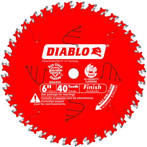 6'' x 40 Tooth Finish Saw Blade for PortCable Saw Boss® | SAW BLADES