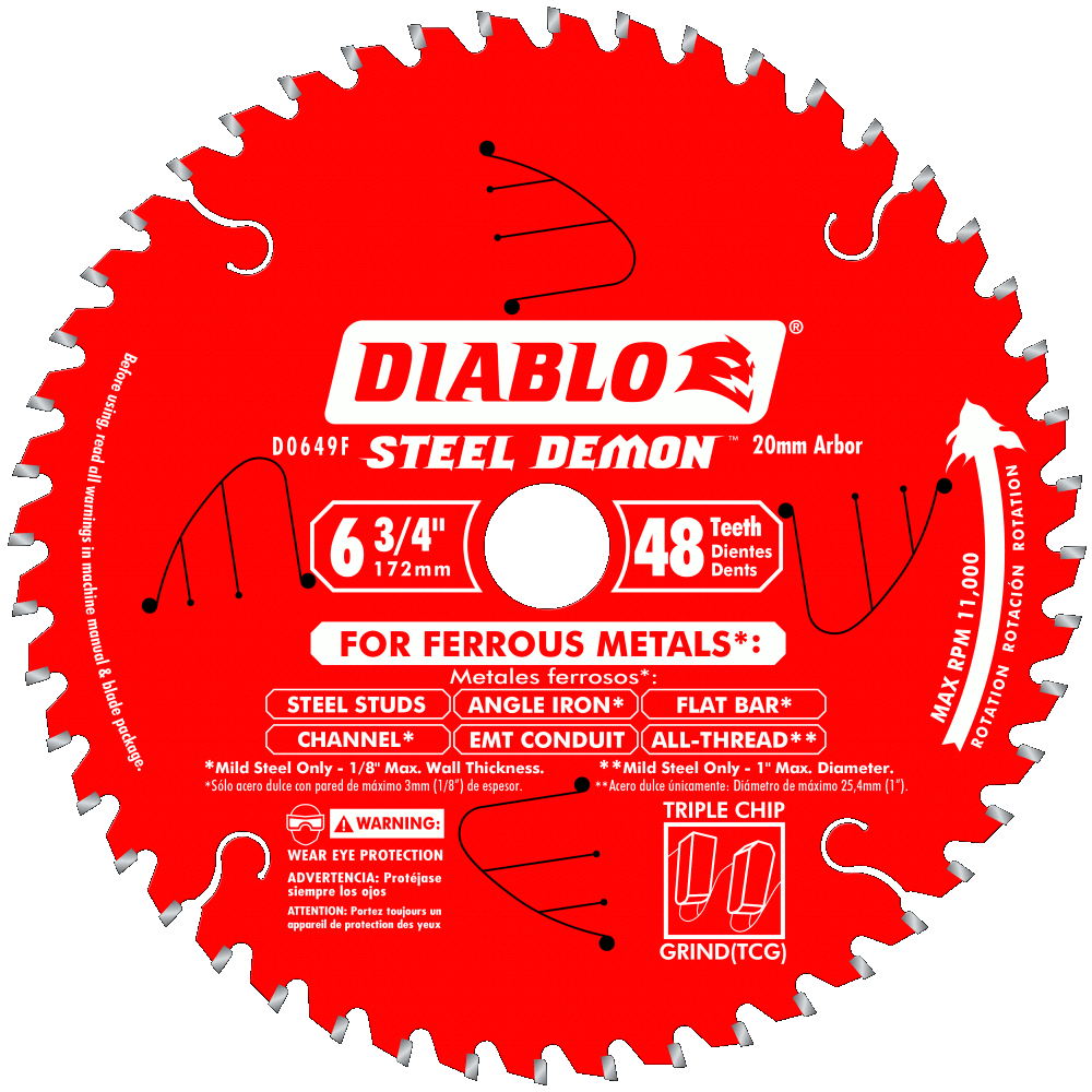 6 3/4'' x 48 Tooth Metal Cutting Saw Blade | SAW BLADES