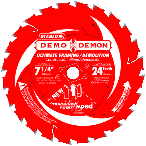 7 1/4'' x 24 Tooth Ultimate Framing / Demolition Saw Blade | SAW BLADES