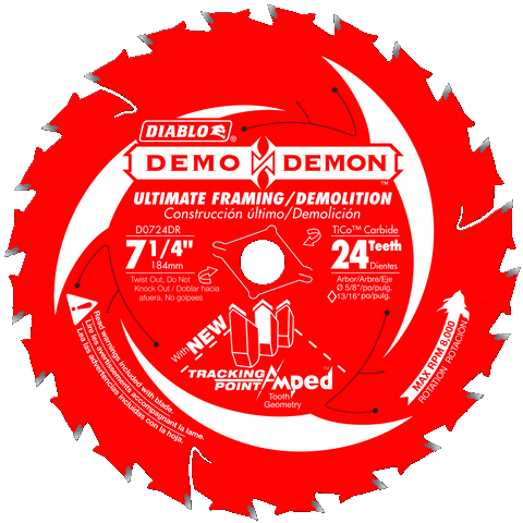 7 1/4'' x 24 Tooth Ultimate Framing / Demolition Saw Blade | SAW BLADES