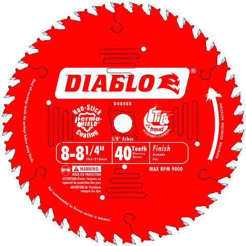 8 1/4'' x 40 Tooth Finishing Saw Blade | SAW BLADES