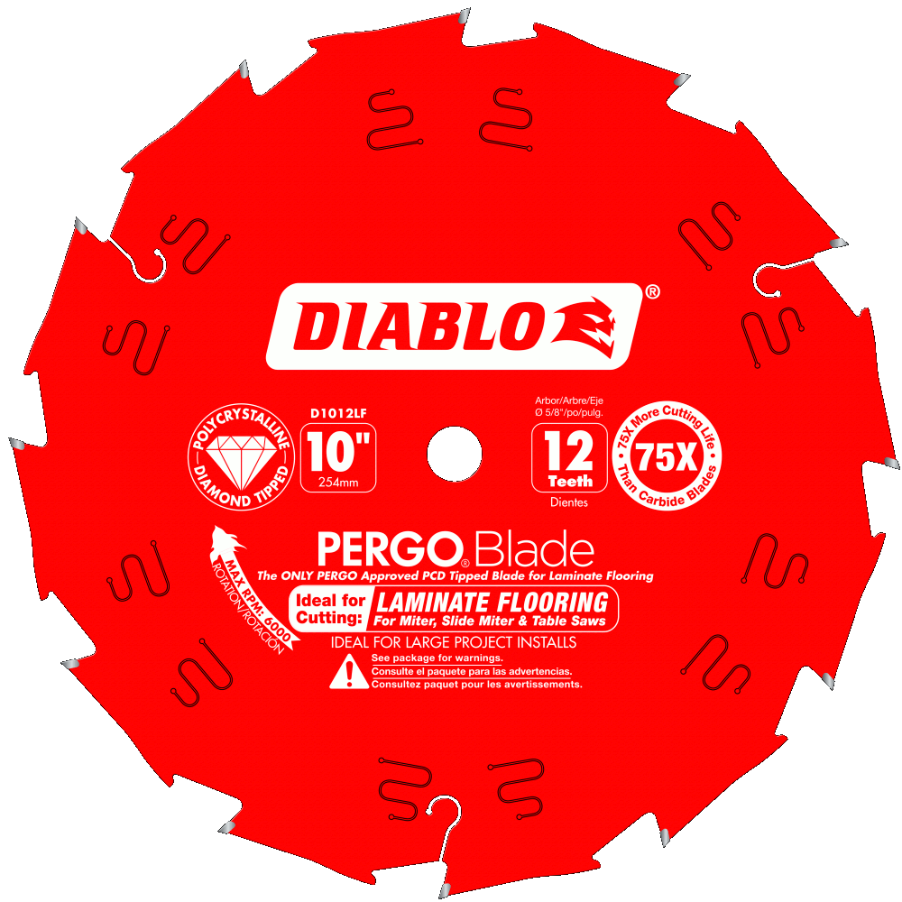 10'' x 12 Tooth Laminate Flooring Saw Blade | SAW BLADES
