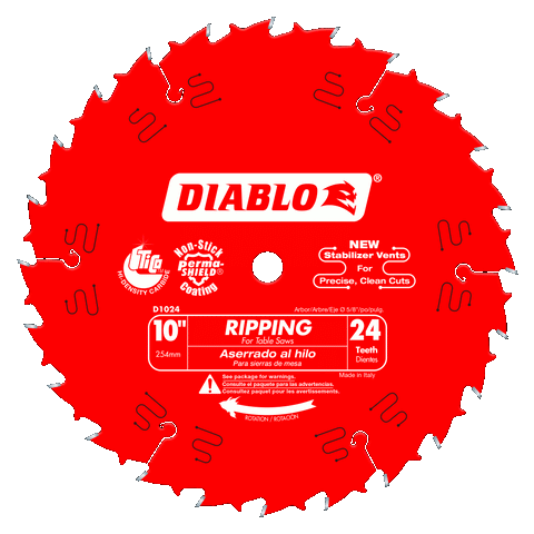 10'' x 24 Tooth Ripping Saw Blade | SAW BLADES