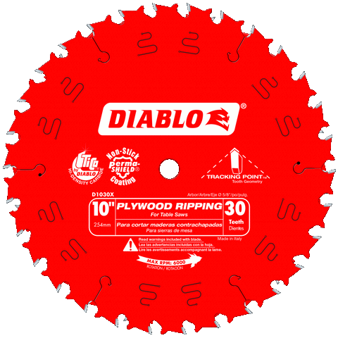 10'' x 30 Tooth Plywood Ripping Blade | SAW BLADES