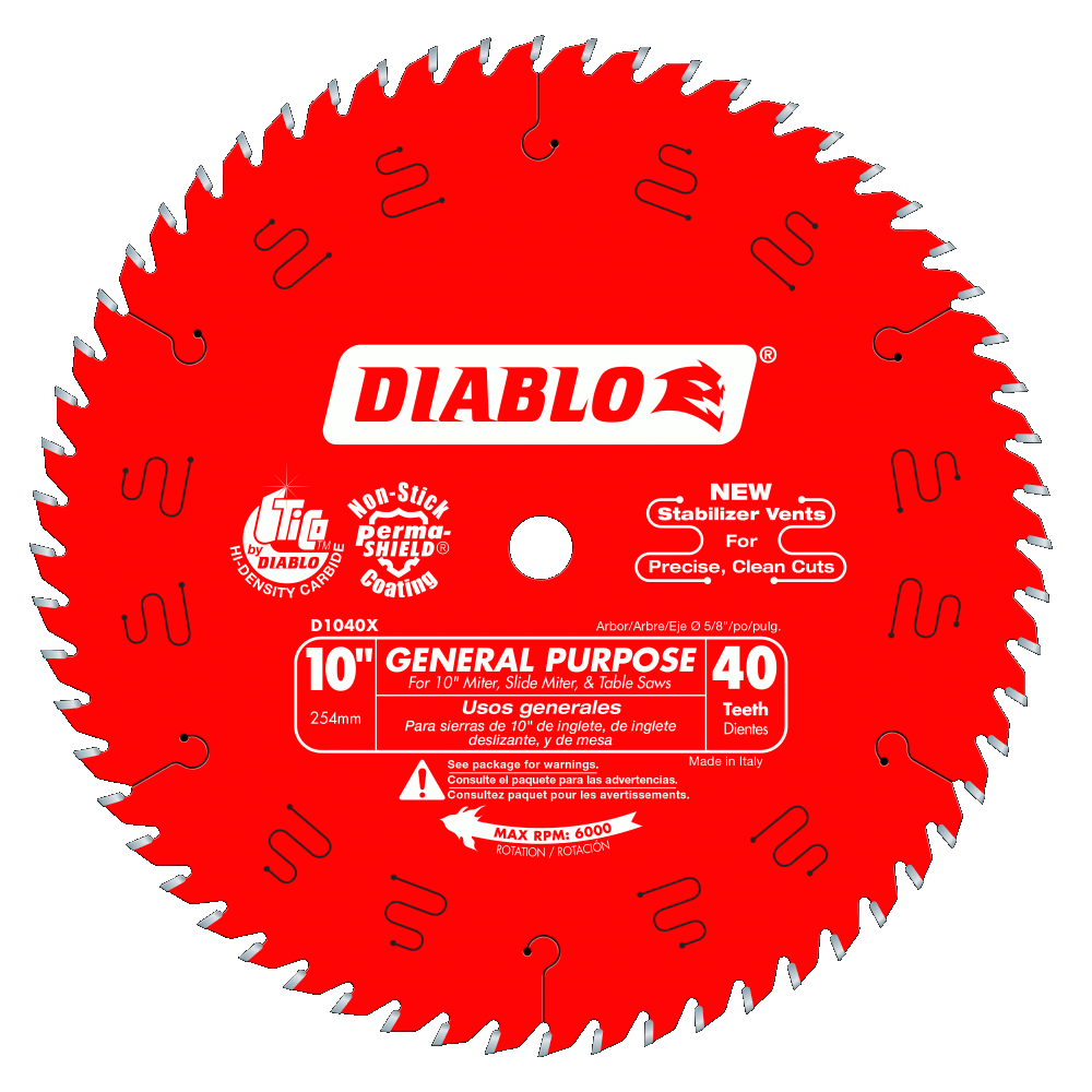 10'' x 40 Tooth General Purpose Saw Blade | SAW BLADES