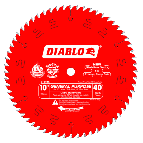 10'' x 40 Tooth General Purpose Saw Blade | SAW BLADES