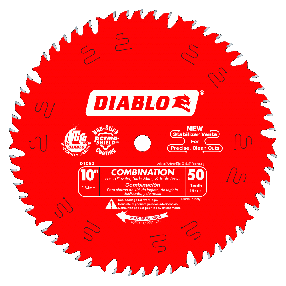 10'' x 50 Tooth Combination Saw Blade | SAW BLADES
