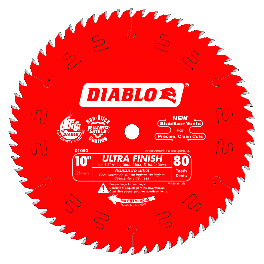 10'' x 80 Tooth Ultra Finish Saw Blade | SAW BLADES