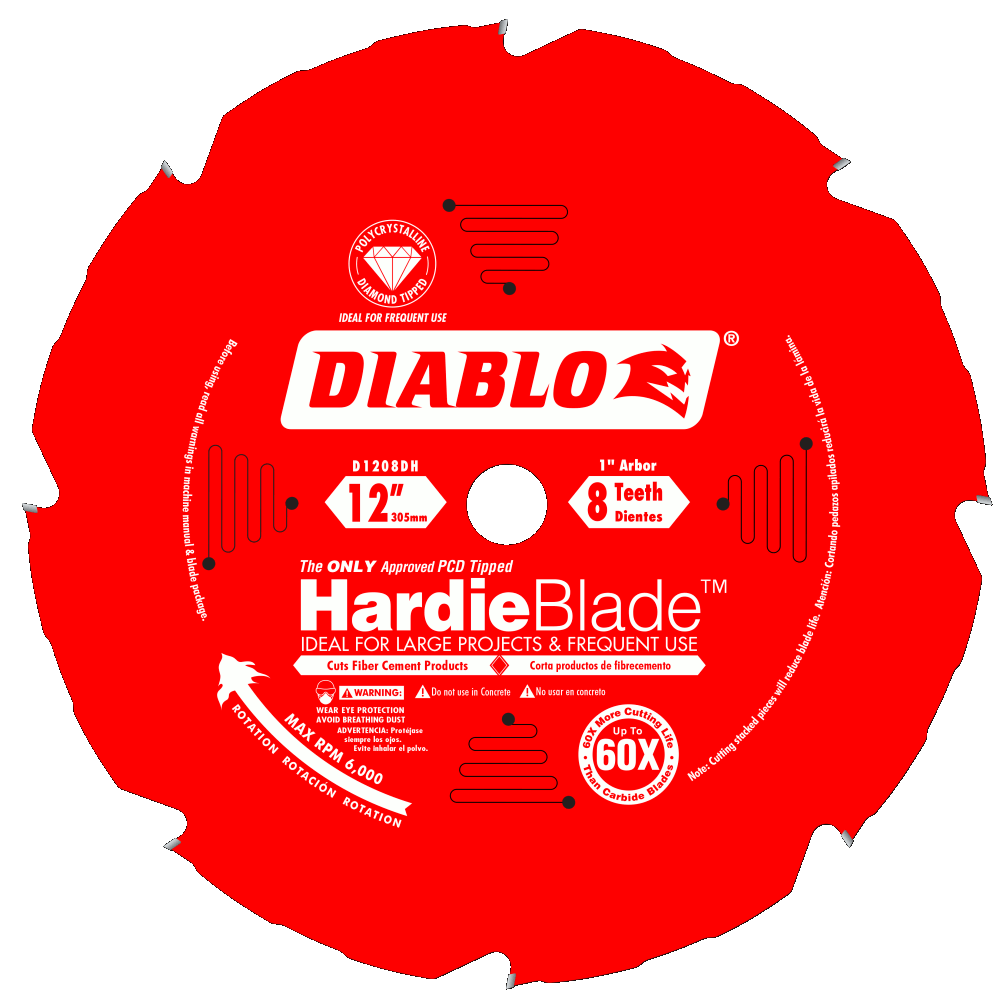 12'' x 8 Tooth Fiber CementSaw Blade | SAW BLADES