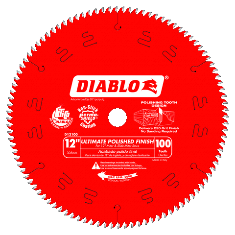 12'' x 100 Tooth Ultimate Polished Finish Saw Blade | SAW BLADES