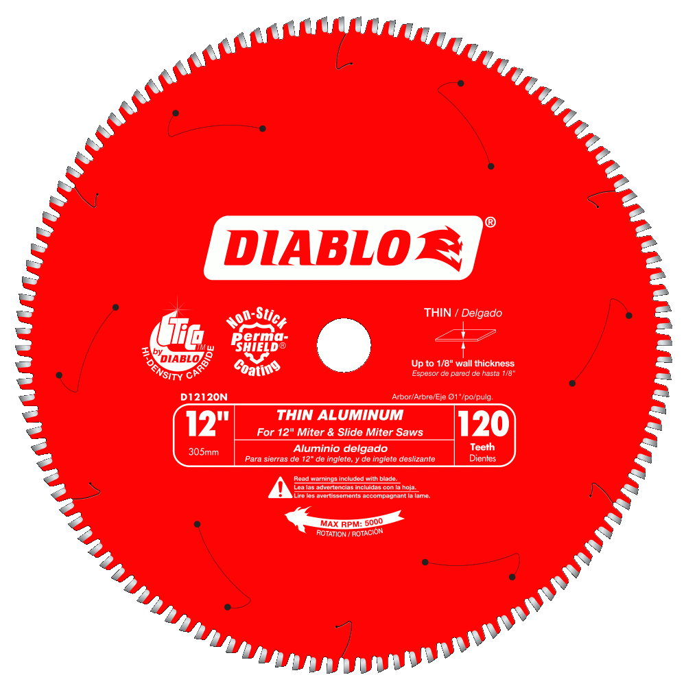12'' x 120 Tooth Thin Aluminum Cutting Saw Blade | SAW BLADES