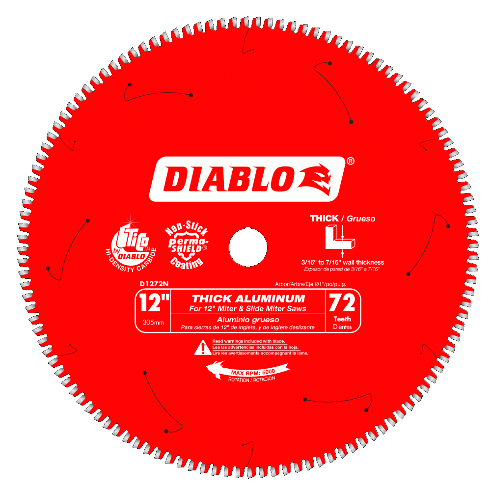 12'' x 72 Tooth Thick Aluminum Cutting Saw Blade | SAW BLADES