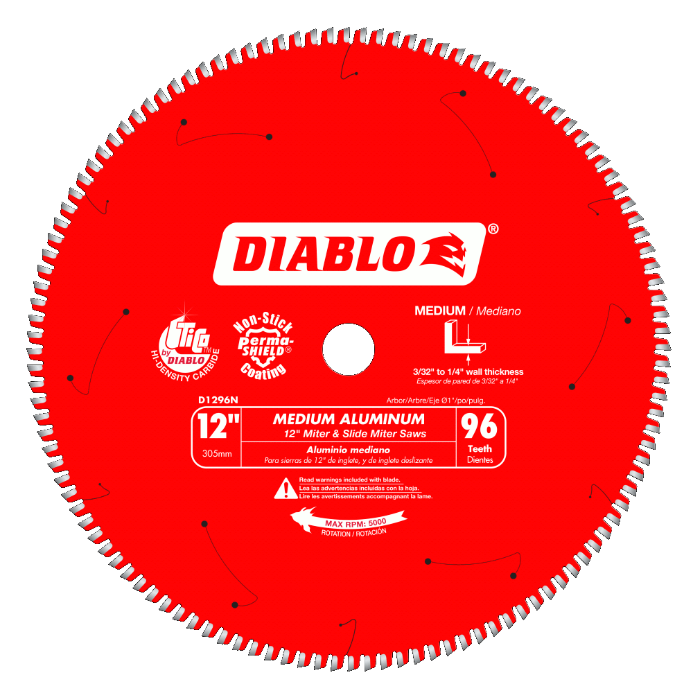 12'' X 96 Tooth Medium Aluminum Saw Blade | SAW BLADES