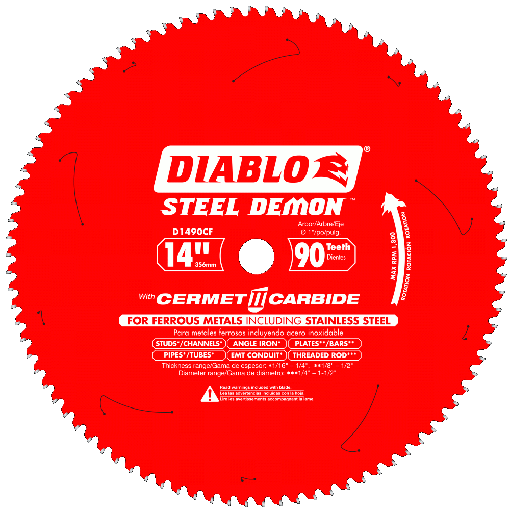 14'' x 90 Tooth Cermet Metal and Stainless Steel Cutting Saw Blade | SAW BLADES