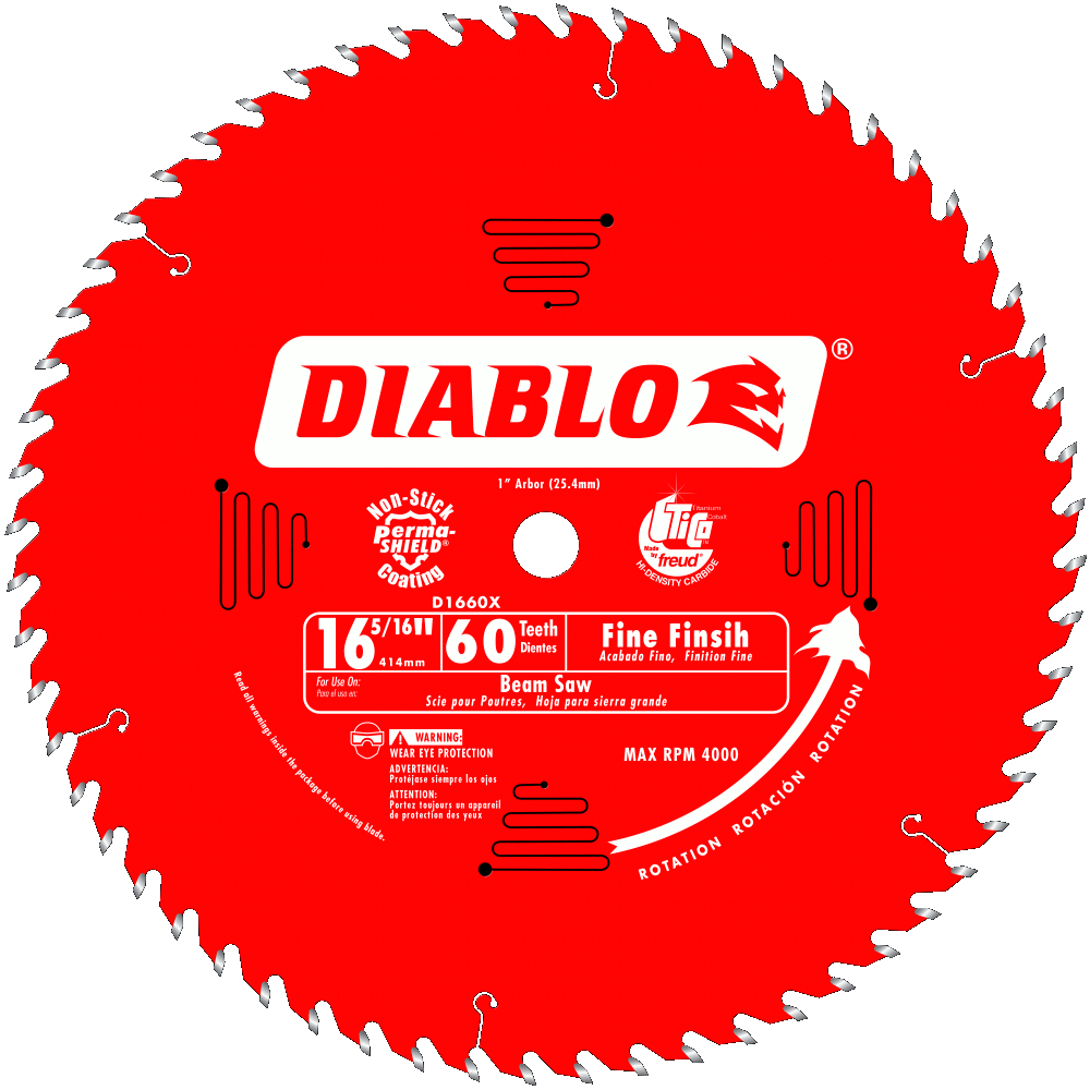 16 5/16'' x 60 Tooth Fine Finish Beam Saw Blade | SAW BLADES