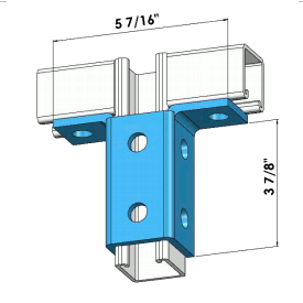 Eight Holes Wing Fitting Zinc | General Strut Fittings