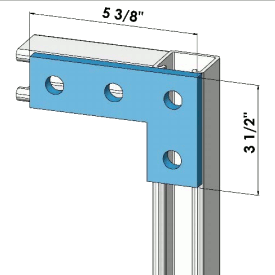 Four Holes Flat Plate Stainless Steel Grade 316 | General Strut Fittings