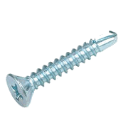 SELF DRILLING SCREWS FLAT HEAD SQUARE DRIVE #6-20 X 3/4'' ZINC TEK 2 | SELF DRILLING SCREW