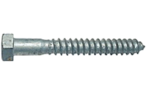 LAG BOLTS  1/4''-10 x4'' S HOT DIPPED GALVANIZED A307 GRADE A | LAG BOLT