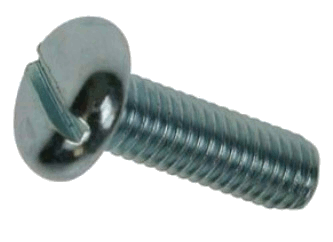 MACHINE SCREW M2-0.4 6MM PAN HEAD SLOTTED DRIVE NYLON | MACHINE SCREW