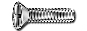 MACHINE SCREWS FLAT HEAD PHILLIPS DRIVE #6-32 x 1/2'' ZINC | MACHINE SCREW