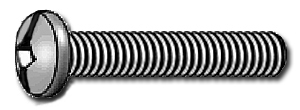 MACHINE SCREWS ROUND HEAD SQUARE/SLOTTED COMBO DRIVE #10-32 x 3/8'' ZINC | MACHINE SCREW
