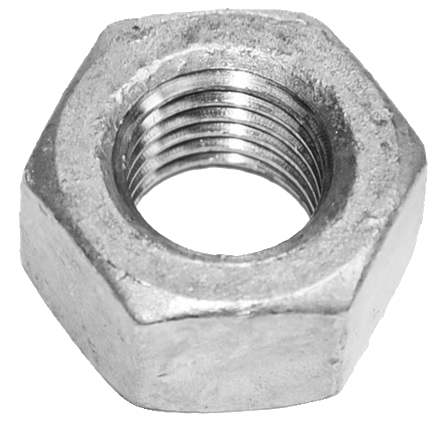 ÉCROUS HEXAGONAUX 1''-8 ACIER GALVANISÉ À CHAUD A563 GRADE C | ÉCROUS HEXAGONAUX