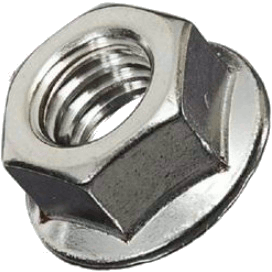 FLANGE NUTS M10-1.5 STAINLESS STEEL GRADE A2 | FLANGE NUTS