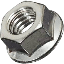 FLANGE NUTS M8-1.25 STAINLESS STEEL GRADE A2 | FLANGE NUTS