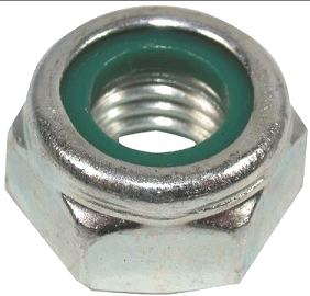 NYLOCK NUTS M10-1.5  HOT DIPPED GALVANIZED STEEL GRADE 8.8 | NYLOCK NUTS