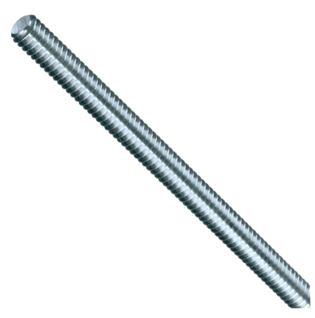 THREADED RODS 1/2''-13 x17 1/2'' STEEL ZINC A307 GRADE A | THREADED RODS