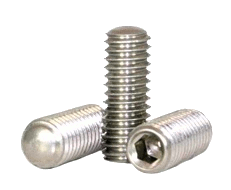 VIS DE JEU À DOUILLE #4-40 x1/4'' EN ACIER INOXYDABLE DE QUALITÉ 18-8 POINTE OVALE | VIS DE RÉGLAGE À DOUILLE