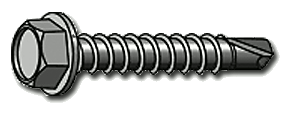 SELF DRILLING SCREWS  HEX HEAD #10-16 X 1 1/4'' ZINC TEK 3 | SELF DRILLING SCREW