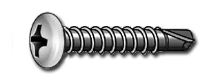 SELF DRILLING SCREWS PAN HEAD PHILLIPS DRIVE #8 x 1/2'' Z TEK 2 | SELF DRILLING SCREW