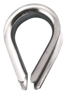 HEAVY DUTY WIRE ROPE THIMBLES 1/2" STAINLESS STEEL 316 | Thimbles