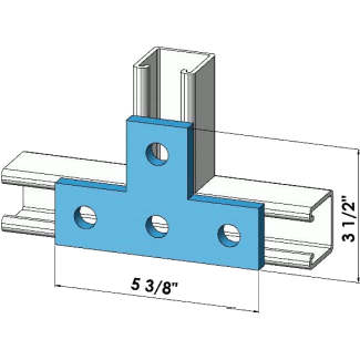 Tee Plate Stainless Steel 316 Grade 316 | General Strut Fittings