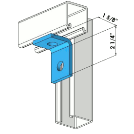 Two Holes Angle Zinc | General Strut Fittings