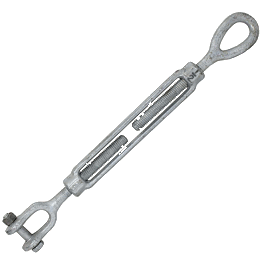 TURNBUCKLES HOOK & HOOK WITH LOCKNUT 1/4" X 4" | Turnbuckles