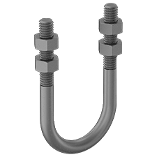 U-Bolt 8'' Pipe Size Plain  5/8'' Thread Size Plain | U-BOLTS