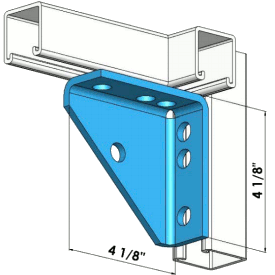 Universal Shelf Bracket Zinc | General Strut Fittings