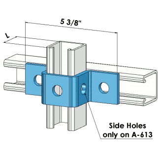 U Shape Bracket 1 5/8'' Zinc | General Strut Fittings