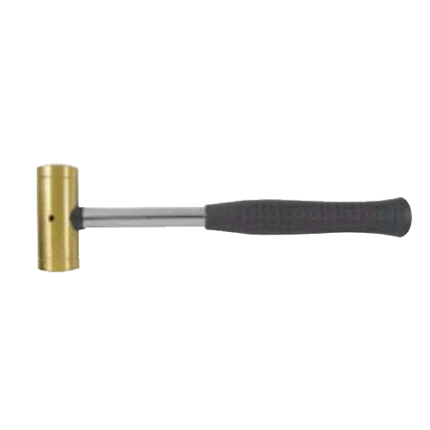 24 Oz Brass Hammer Steel Tube Handle 12 1/2'' Long | Hammers