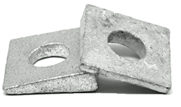 SQUARE BEVELED WASHERS  5/8''  STEEL HOT DIPPED GALVANIZED LOW CARBON | SQUARE BEVELED WASHERS